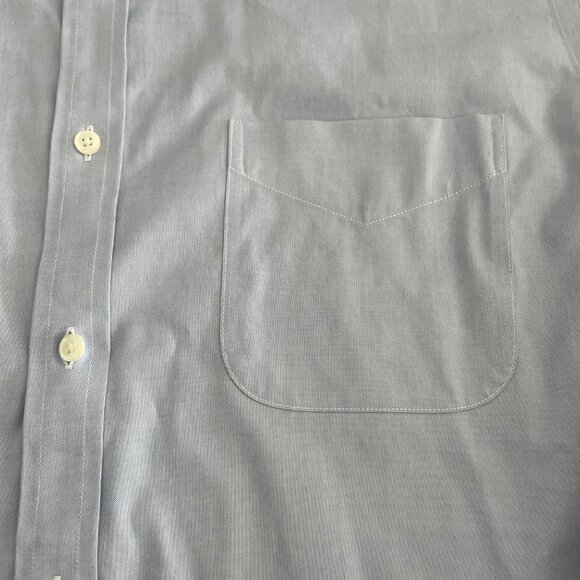 Brooks Brothers Milano Lg Slv Supima Cotton Dress Shirt Blue Sz 15.5 - 36 NWOT - Picture 6 of 15